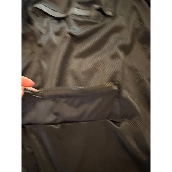 VTG Blk Leather Motorcycle Jacket  Lg?  Zippers Biker Goth Punk 90s Grunge Read - Picture 7 of 16